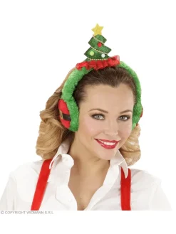 WIDMANN Protège Oreilles Avec Sapin De Noël -Smiffys Soldes Boutique protege oreilles avec sapin de noel 1
