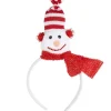 WIDMANN Serre-tête Bonhomme De Neige Avec Bonnet Et écharpe Rouge Et Blanc -Smiffys Soldes Boutique serre tete bonhomme de neige avec bonnet et echarpe rouge et blanc