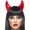 Smiffys Serre Tête Cornes De Diable Rouge -Smiffys Soldes Boutique serre tete cornes de diable rouge
