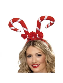 Smiffys Serre Tête Sucre D'orge Rouge Et Blanc