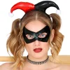 WIDMANN Set Arlequin Femme Rouge Et Noir (Serre-tête & Masque) -Smiffys Soldes Boutique set arlequin femme rouge et noir serre tete masque