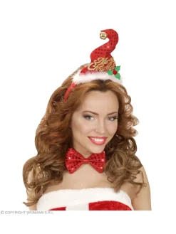 WIDMANN Set Noël Pailleté (serre-tête Bonnet Et Noeud Papillon) -Smiffys Soldes Boutique set noel paillete serre tete bonnet et noeud papillon 1