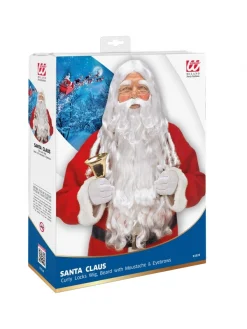WIDMANN Set Perruque, Barbe, Moustache Et Sourcils Père Noël -Smiffys Soldes Boutique set perruque barbe moustache et sourcils pere noel 1