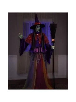 Sorcière Animée Pour Halloween De 2,15m Avec Yeux Lumineux Et Bouche Mobile 6 Sorcière Animée Pour Halloween De 2,15m Avec Yeux Lumineux Et Bouche Mobile -Smiffys Soldes Boutique sorciere animee pour halloween de 215m avec yeux lumineux et bouche mobile 1