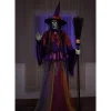 Sorcière Animée Pour Halloween De 2,15m Avec Yeux Lumineux Et Bouche Mobile -Smiffys Soldes Boutique sorciere animee pour halloween de 215m avec yeux lumineux et bouche mobile