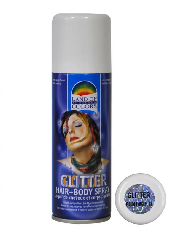 Spray Pailleté Multicolore, Cheveux Et Corps - 125 Ml 3 Spray Pailleté Multicolore, Cheveux Et Corps - 125 Ml