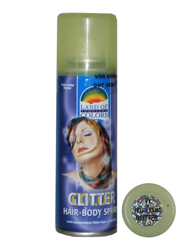 Spray Pailleté Noir, Cheveux Et Corps - 125 Ml 3 Spray Pailleté Noir, Cheveux Et Corps - 125 Ml