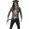 Smiffys Tee-shirt Zombie Pirate -Smiffys Soldes Boutique tee shirt zombie pirate
