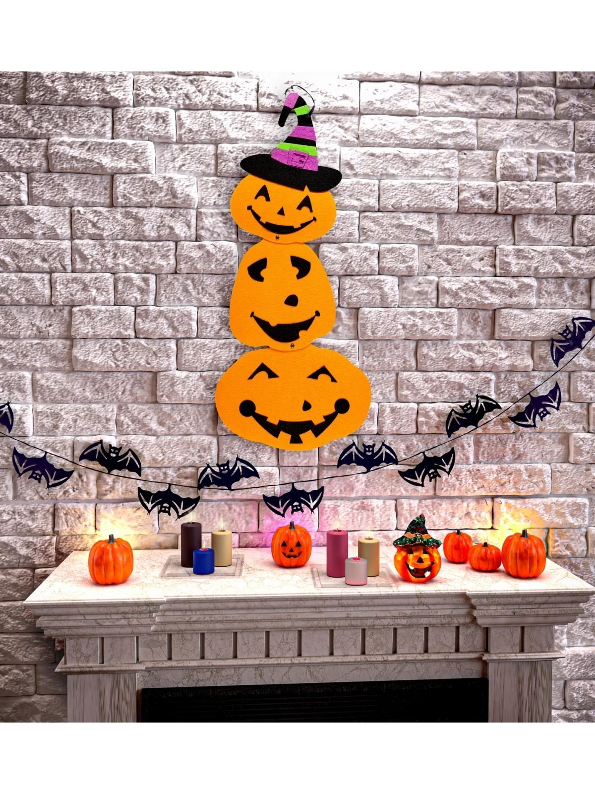 WIDMANN Trio De Citrouilles Pour Halloween - 60 Cm 3 WIDMANN Trio De Citrouilles Pour Halloween - 60 Cm