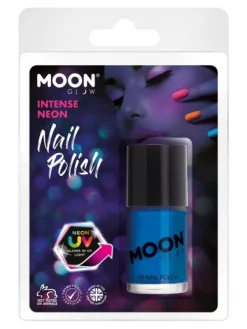 Smiffys Vernis à Ongles UV Néon Bleu Intense - Cosmic Moon -Smiffys Soldes Boutique vernis a ongles uv neon bleu intense cosmic moon 2